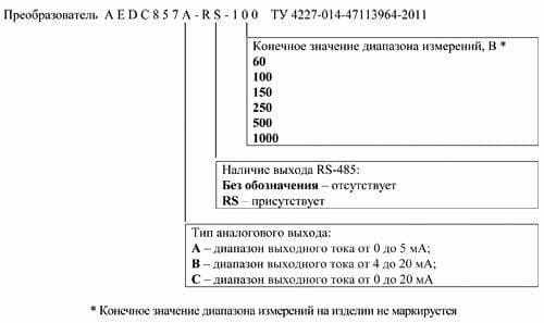 AEDC857 преобразователь измерительный напряжения постоянного тока AEDC857 преобразователь измерительный напряжения постоянного тока