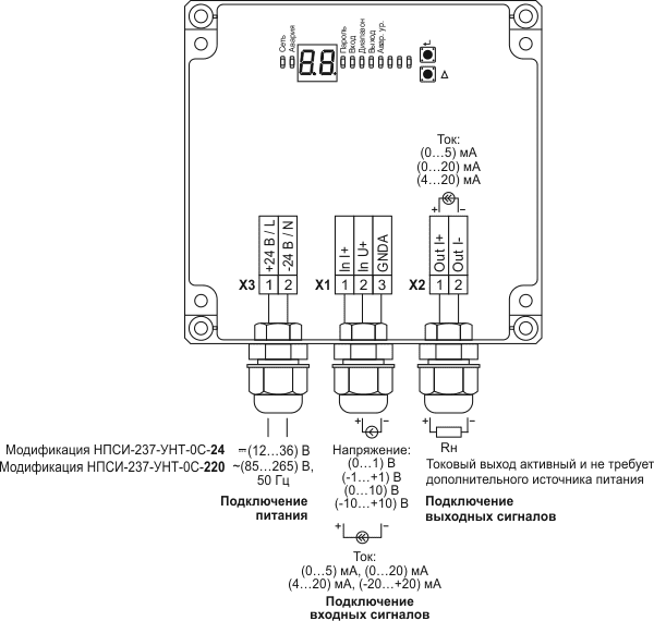 НПСИ-237-УНТ подключение