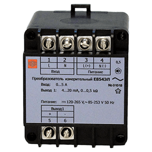Е854ЭЛ преобразователь измерительный переменного тока и напряжения