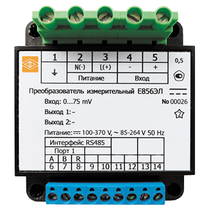 Е856ЭЛ преобразователь измерительный постоянного тока и напряжения