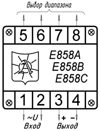 Е858-Х преобразователь измерительный частоты переменного тока